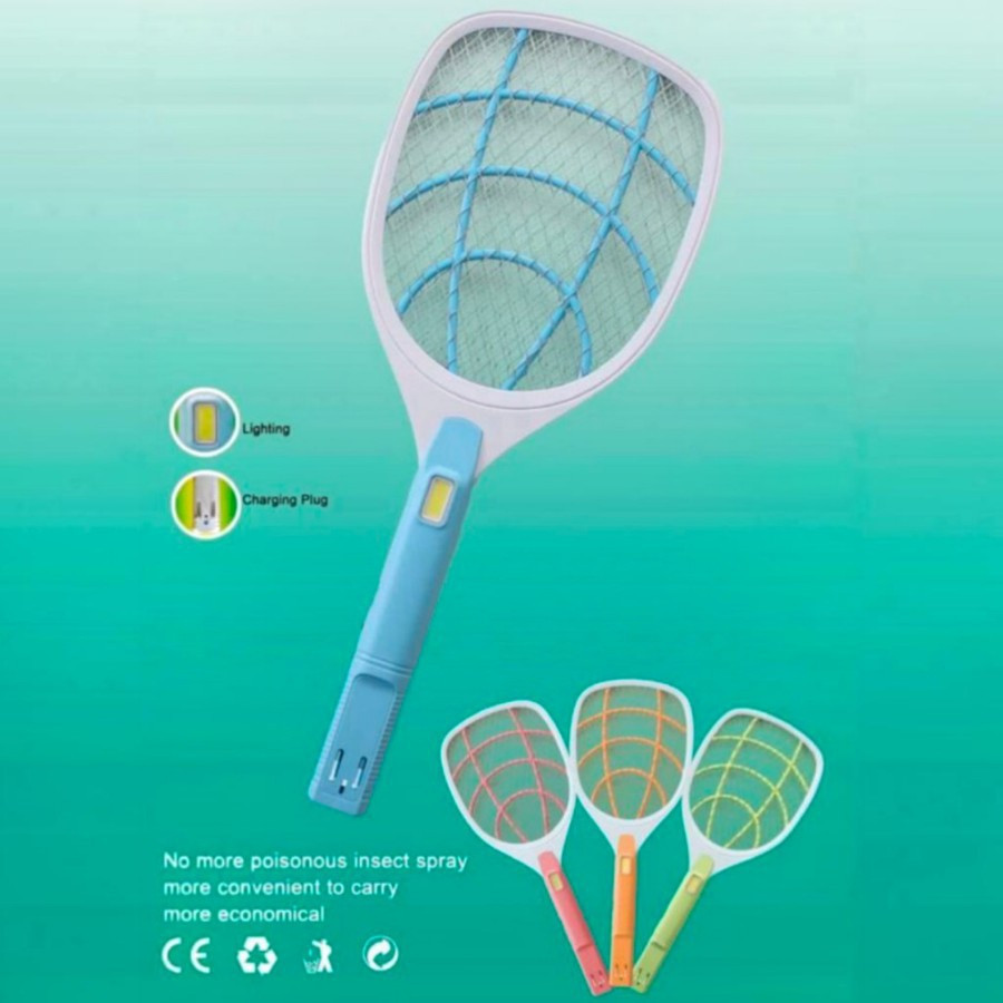Osaka Power Rechargeable Anti-Mosquito Bat | Electric Insect Killer Bat | Fly Swatter with Charging | LED Light